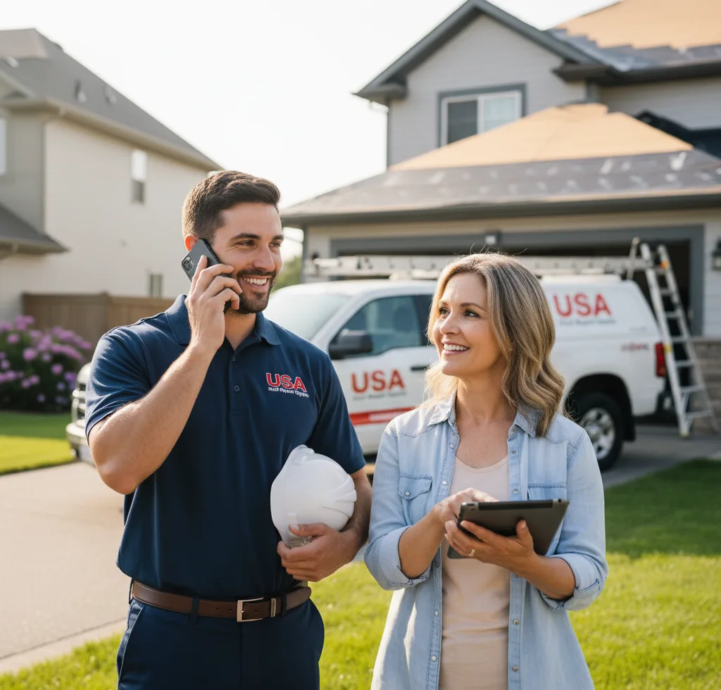 USA Roof Repair Experts customer support in Nesmith